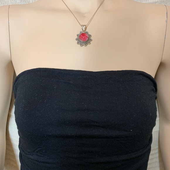 BANDEAU MIDI DRESS - Picture 5 of 8